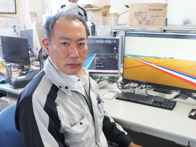 土木技術者として25年目の工事長、谷口武俊氏。2005年にCivil 3Dの初版が出たときから活用している